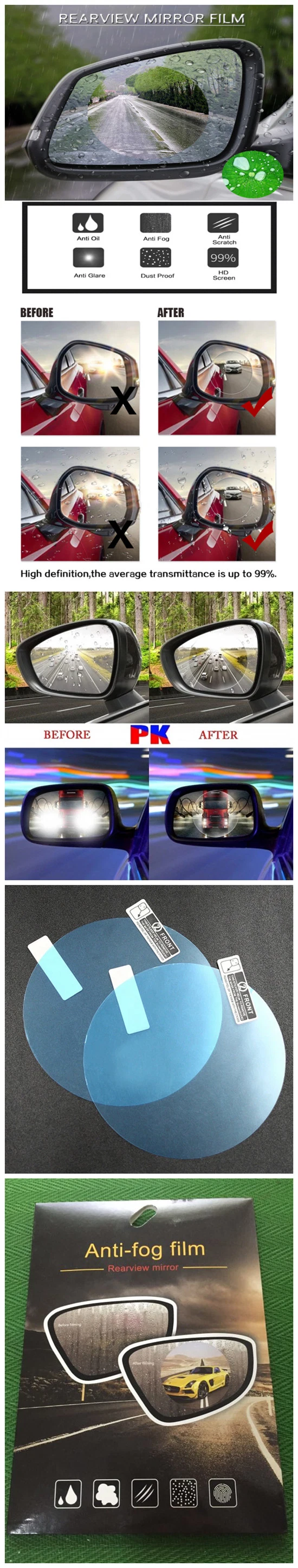 2PCS Nano Coating Car Anti Fog Rainproof Rear View Mirror Window Protective Film